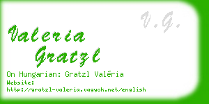 valeria gratzl business card